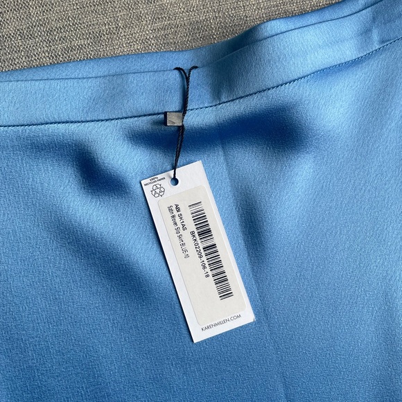 Karen Millen Dresses & Skirts - NWT Karen Millen Light Blue Satin Skirt